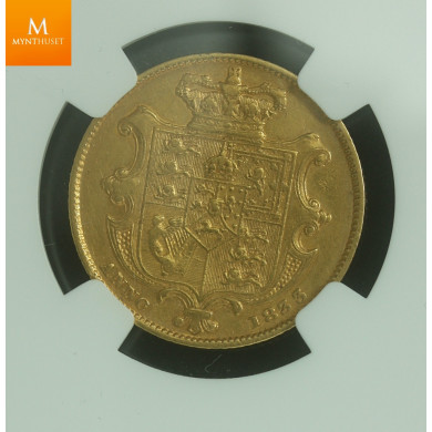 Great Britain 1833 William IV Gold Sovereign kvalitet 1/1+ , NGC XF40