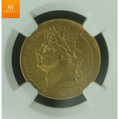 Great Britain 1822 George IV Gold Sovereign kvalitet 1/1+