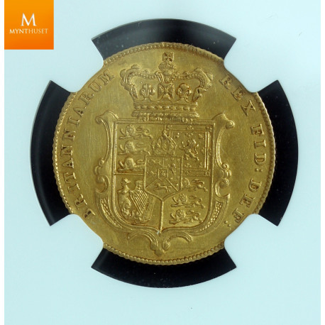 Great Britain 1830 George IV Gold Sovereign kvalitet 1+/01 , NGC AU Details