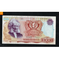 1000 kroner 1975 A kvalitet 1/1+