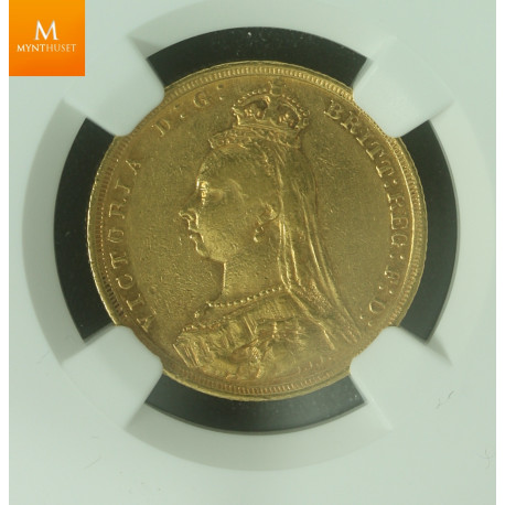 Australia 1 sovereign 1888 S kvalitet 1+, NGC XF40