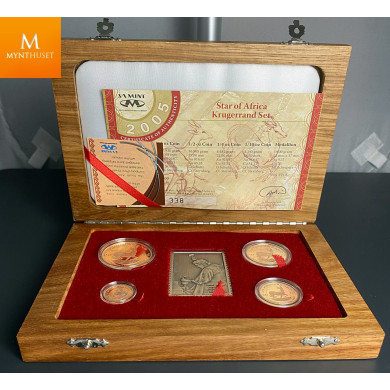 Sør Afrika Star of Africa 2005 Proof Krugerrand set 1,85 oz gull