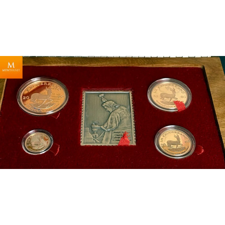 Sør Afrika Star of Africa 2005 Proof Krugerrand set 1,85 oz gull