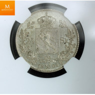 24 skilling 1865 kvalitet pen 0/01, NGC MS62