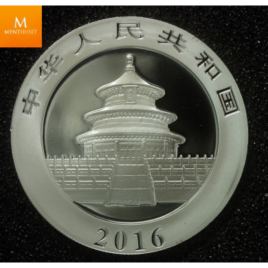 KINA 30 GRAM SØLV PANDA 2016 BU M/KAPSEL