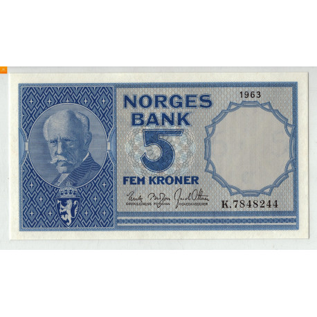 5 kroner 1963 K kvalitet 0, PMG MS68 EPQ