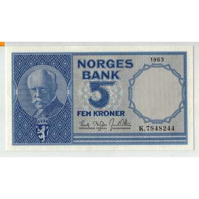 5 kroner 1963 K kvalitet 0, PMG MS68 EPQ