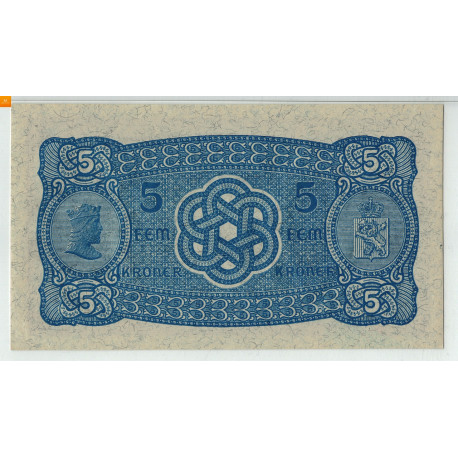 5 krone 1927 K kvalitet 0, PMG MS66 EPQ