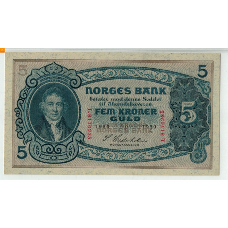 5 krone 1930 kvalitet 0, PMG MS66 EPQ