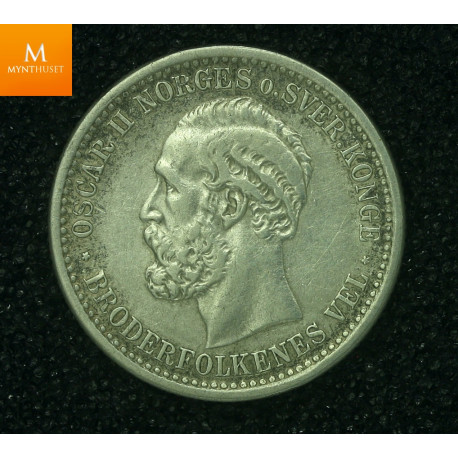 50 øre 1880 kvalitet pen 1+/1