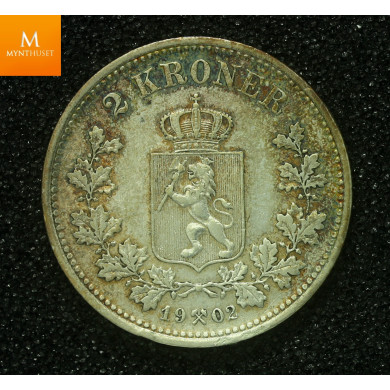 2 kroner 1902 kvalitet 1+