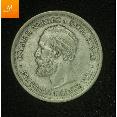 1 krone 30 skilling 1875 kvalitet 1/1+