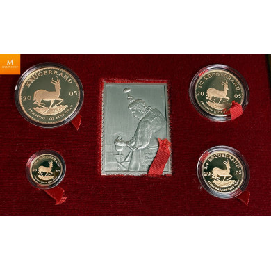 Sør Afrika Star of Africa 2005 Proof Krugerrand set 1,85 oz gull