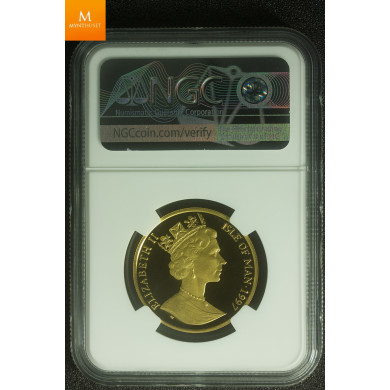 Isle of Man Gold Leiv Eiriksson 1997 - 1/2 oz gull kvalitet proof, NGC PF69