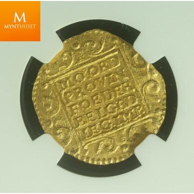 Rundeskatten gull dukat 1724 Utrecht kvalitet 0/01, NGC MS63