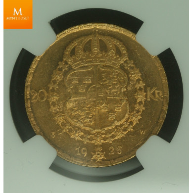Sweden 20 kronor 1925 NGC MS63