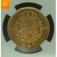 Sweden 20 kronor 1925 NGC MS63