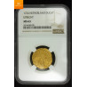 Rundeskatten gull dukat 1724 Utrecht kvalitet 0/01, NGC MS63