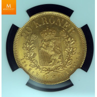 20 kroner OII kvalitet 0 , NGC MS67