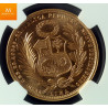 Peru Republic gull 50 Soles 1965 Kvalitet : 0 , NGC MS66