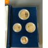 2002 W 4 stk Proof American Gull Eagle Sett (med Box & COA)