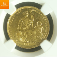 Peru Republic gull 20 Soles 1951Kvalitet : 0/01 , NGC MS65 Proof like