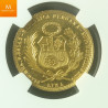 Peru Republic gull 20 Soles 1951Kvalitet : 0/01 , NGC MS65 Proof like