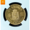 20 kroner/ 5 sp 1874 kvalitet 0/01 NGC MS64