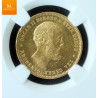 20 kroner/ 5 sp 1874 kvalitet 0/01 NGC MS64