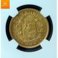 20 kroner 1878 kvalitet 0/01, NGC MS65