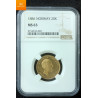 20 kroner 1886 kvalitet 0/01, NGC MS63
