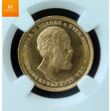 20 kroner 1902 kvalitet 0/01, NGC MS66