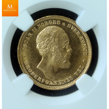 20 kroner 1902 kvalitet 0/01, NGC MS66