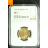 20 kroner 1875 kvalitet 0 , NGC MS66