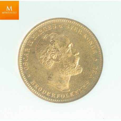 20 kroner 1886 kvalitet 0/01, NGC MS63