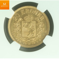 20 kroner 1902 kvalitet 0/01, NGC MS66