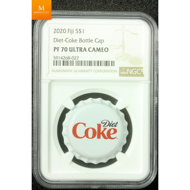 Fiji 2020 sølv 1 dollar Sprite kvalitet proof, NGC PF70 UC