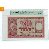 1000 kroner 1965 kvalitet 1-/1 , PMG VF30 EPQ