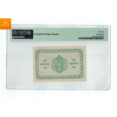 1 krone 1917 kvalitet 0 , PMG MS66 EPQ