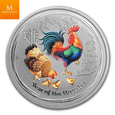 Australia 1/2 oz 2015 sølv Lunar Goat kvalitet: BU (Colorized)