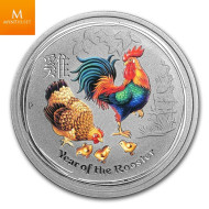 Australia 1/2 oz 2015 sølv Lunar Goat kvalitet: BU (Colorized)