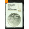 CANADA MONTREAL OLYMPICS 1974 SILVER 10 DOLLAR WORLD MAP REVERSE OF 19173 MULE kvalitet 0, NGC MS68