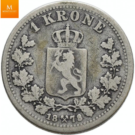 1 krone 1878 kvalitet 1-