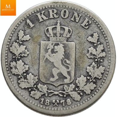 1 krone 1878 kvalitet 1-