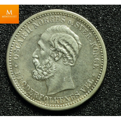 1 krone 1881 kvalitet 1+ godt år