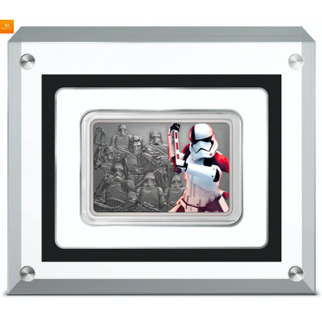 NIUE 2021 1 OZ SØLV STAR WARS™ «EXECUTIONER TROOPER™» ANTIKK FARGET M/ETUI & COA