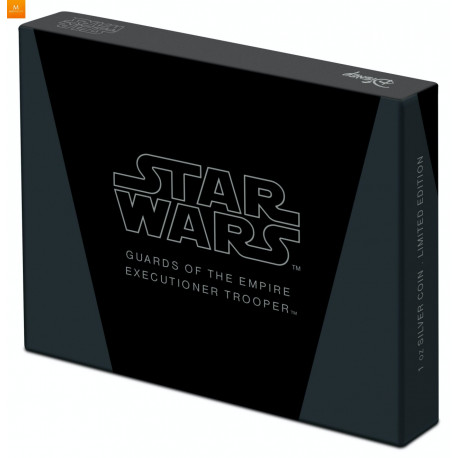 NIUE 2021 1 OZ SØLV STAR WARS™ «EXECUTIONER TROOPER™» ANTIKK FARGET M/ETUI & COA