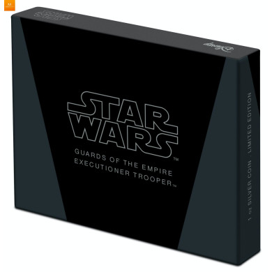 NIUE 2021 1 OZ SØLV STAR WARS™ «EXECUTIONER TROOPER™» ANTIKK FARGET M/ETUI & COA