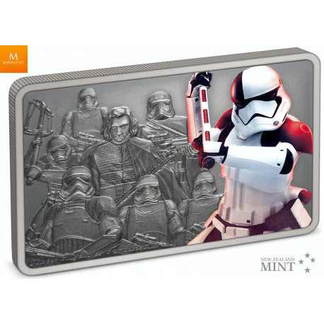 NIUE 2021 1 OZ SØLV STAR WARS™ «EXECUTIONER TROOPER™» ANTIKK FARGET M/ETUI & COA