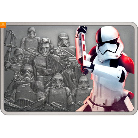 NIUE 2021 1 OZ SØLV STAR WARS™ «EXECUTIONER TROOPER™» ANTIKK FARGET M/ETUI & COA